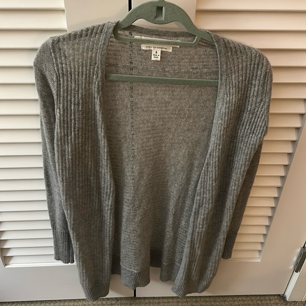 MAX STUDIO 100% 2ply cashmere sweater cardigan Size S